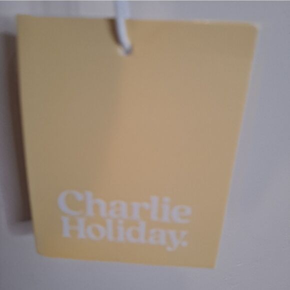 Charlie Holiday Polka Dot Bikini Top XL NWT Lilac - Picture 2 of 6